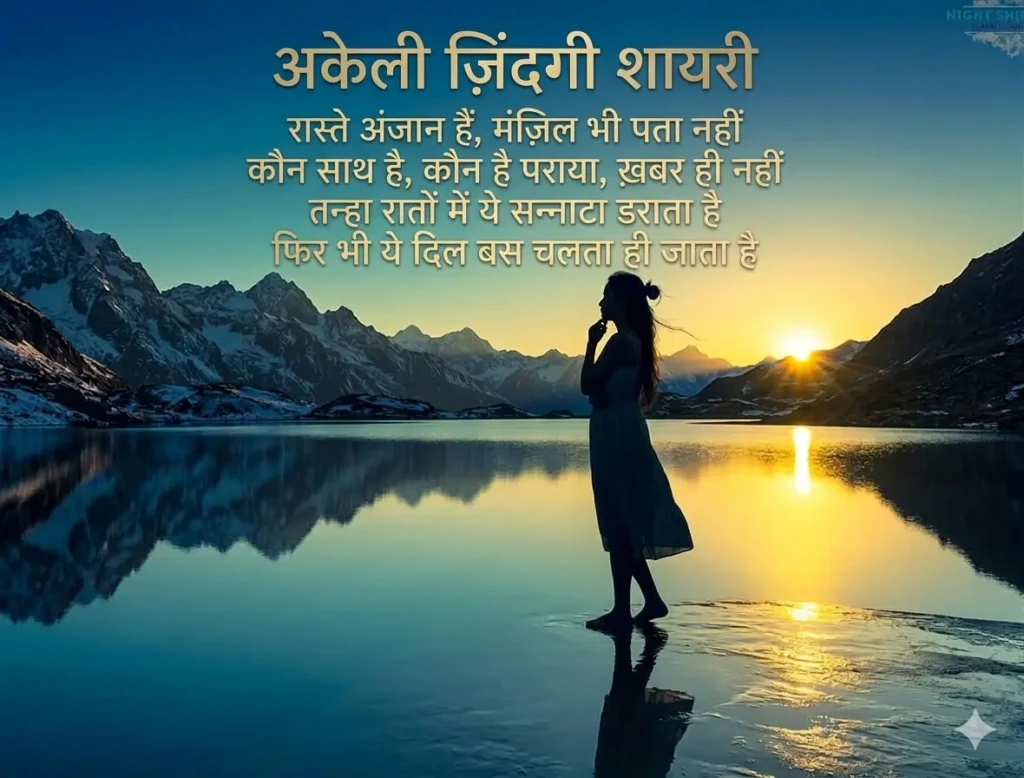Alone Life Shayari in Hindi​